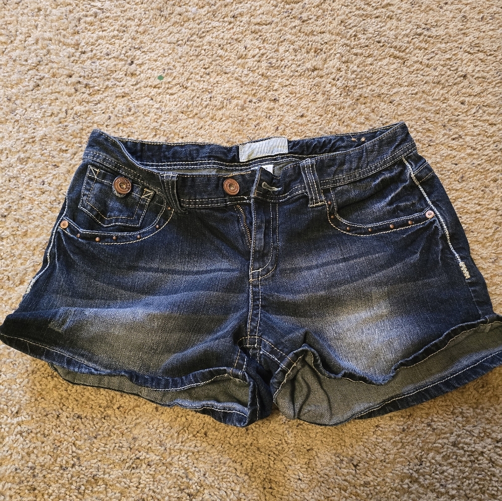 Maurices Dark Blue Jean Shorts